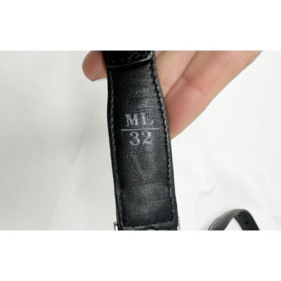 Brighton Sz M/L Black Leather Leopard Print Pony Calf Hair Patchwork Belt Mix - Picture 10 of 13